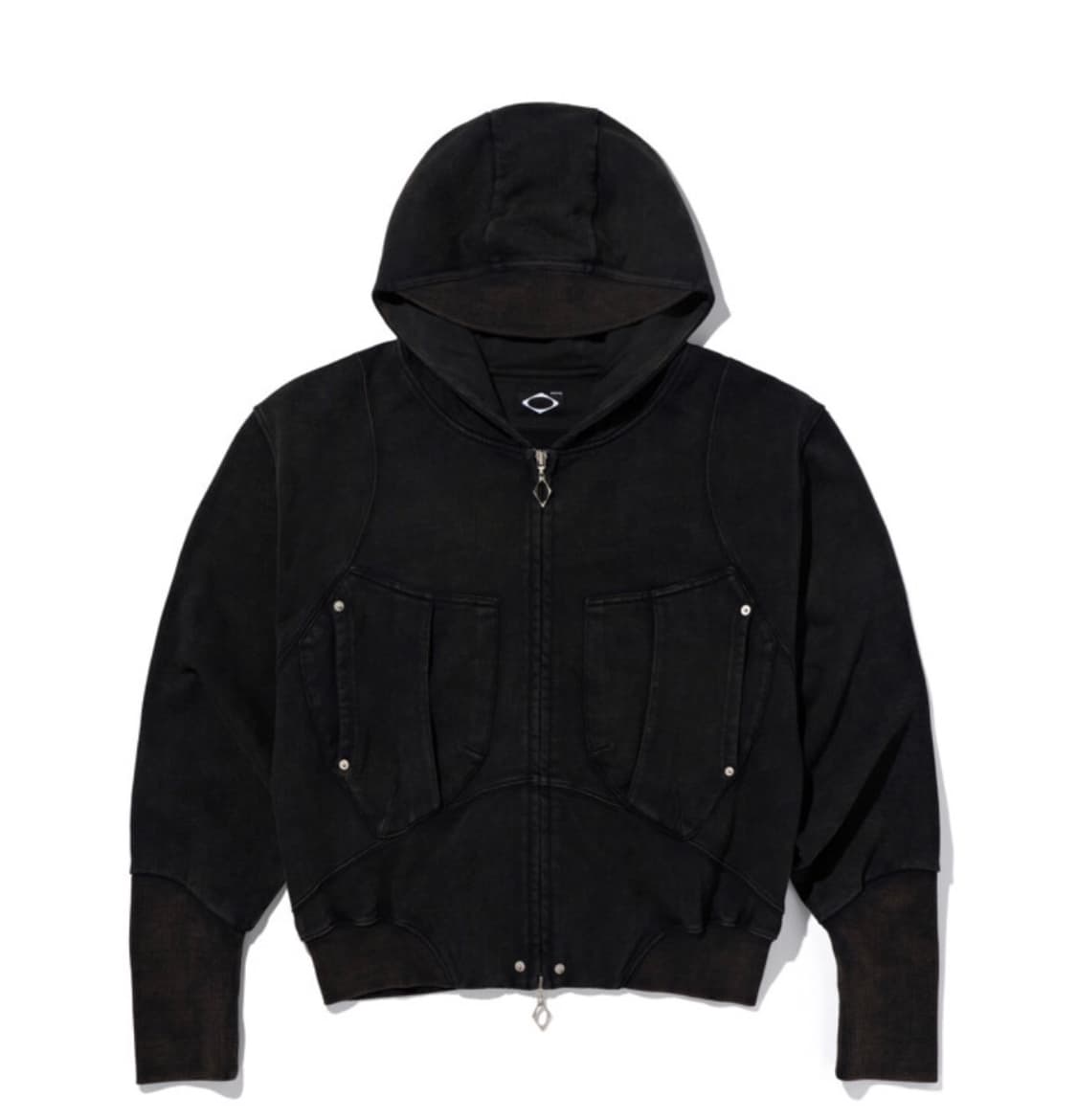 미스치프 빅 포켓 후디-블랙 상품이미지1