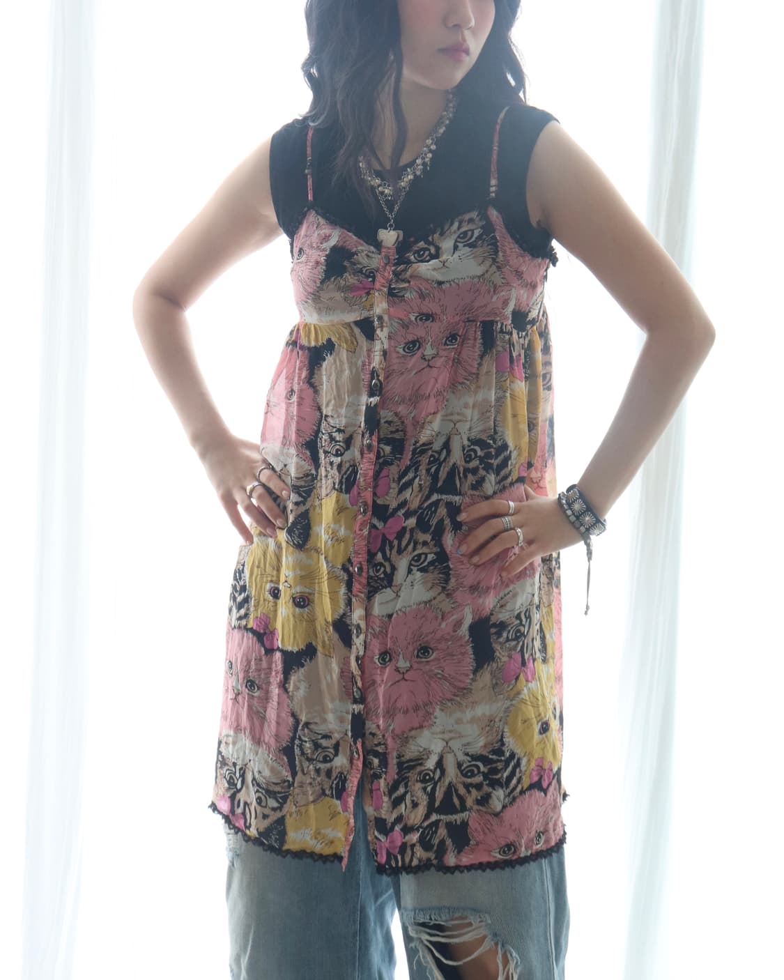 [Hysteric Glamour] Cat Printing Dress 상품이미지2