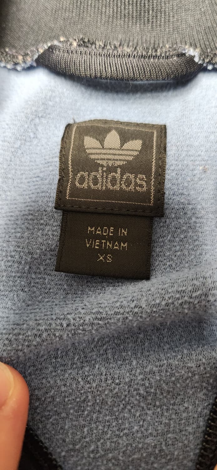 빈티지 아디다스 네이비 하늘색 파이어버드 져지 상품이미지3