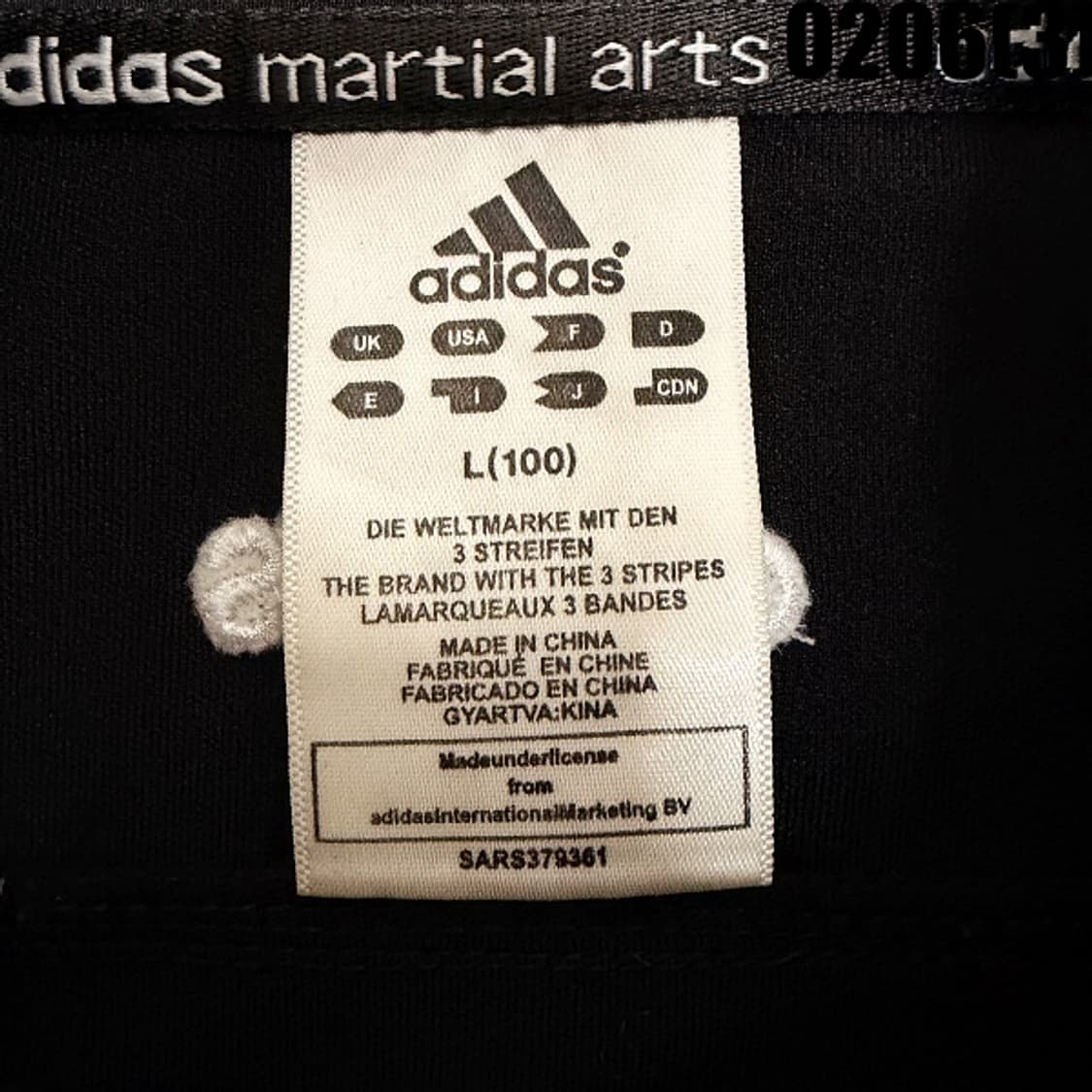 [L/100] 아디다스 블랙 삼선 트랙탑 집업 0206(3) 상품이미지3
