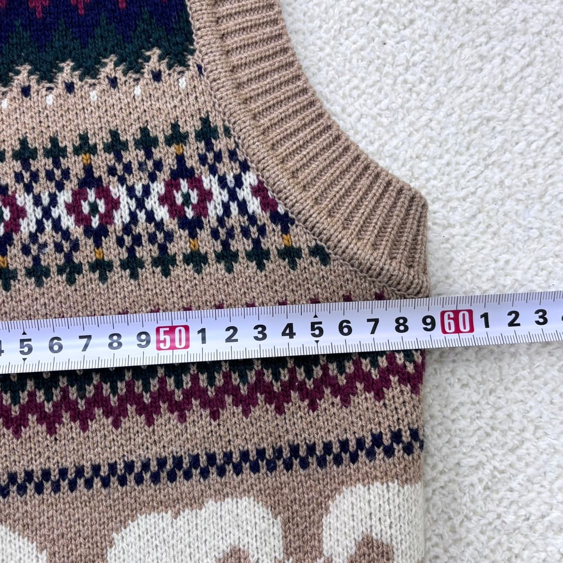 L 커스텀멜로우 패턴 니트 조끼 0312E 상품이미지6