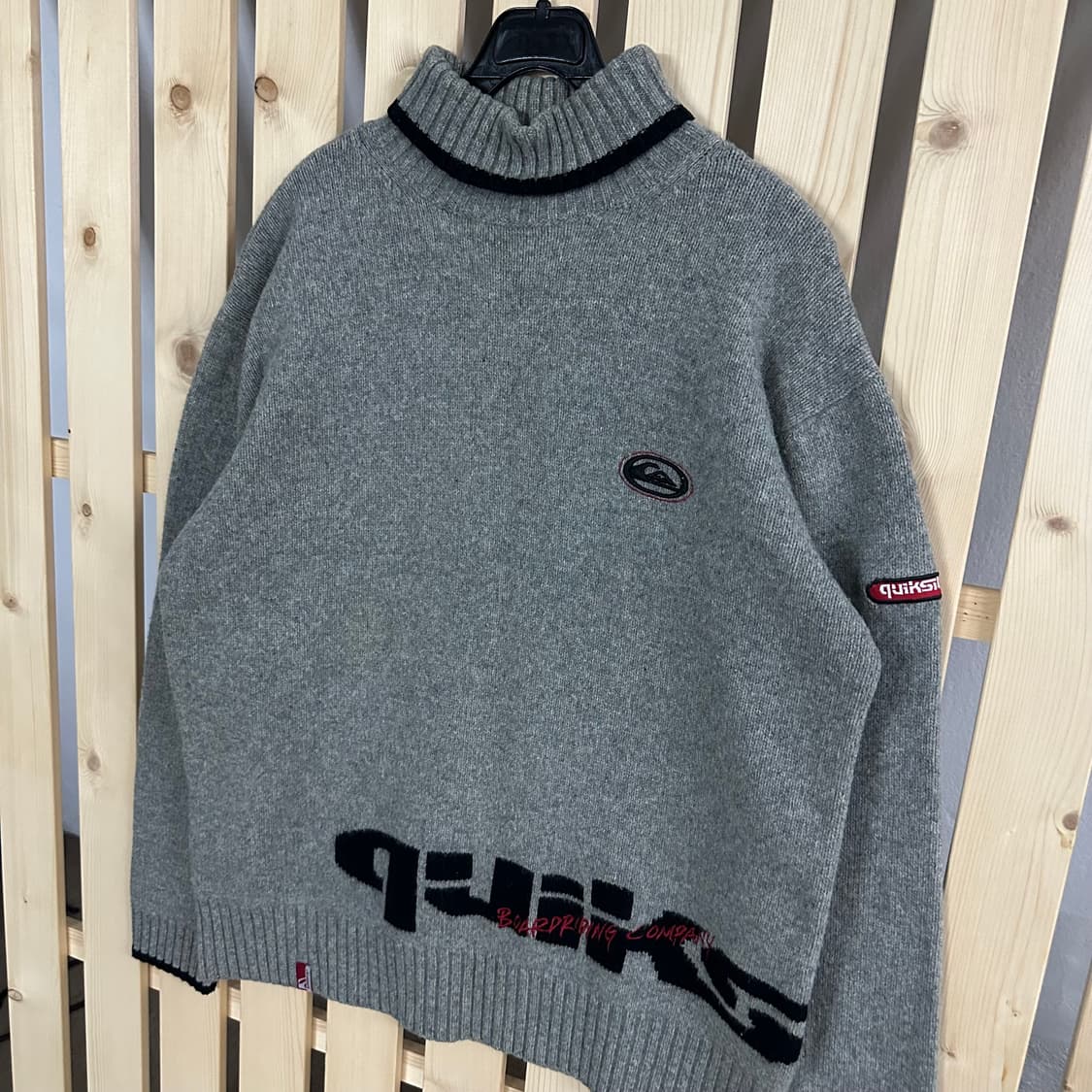 (L) 퀵실버 그레이 하이넥 니트 상품이미지3