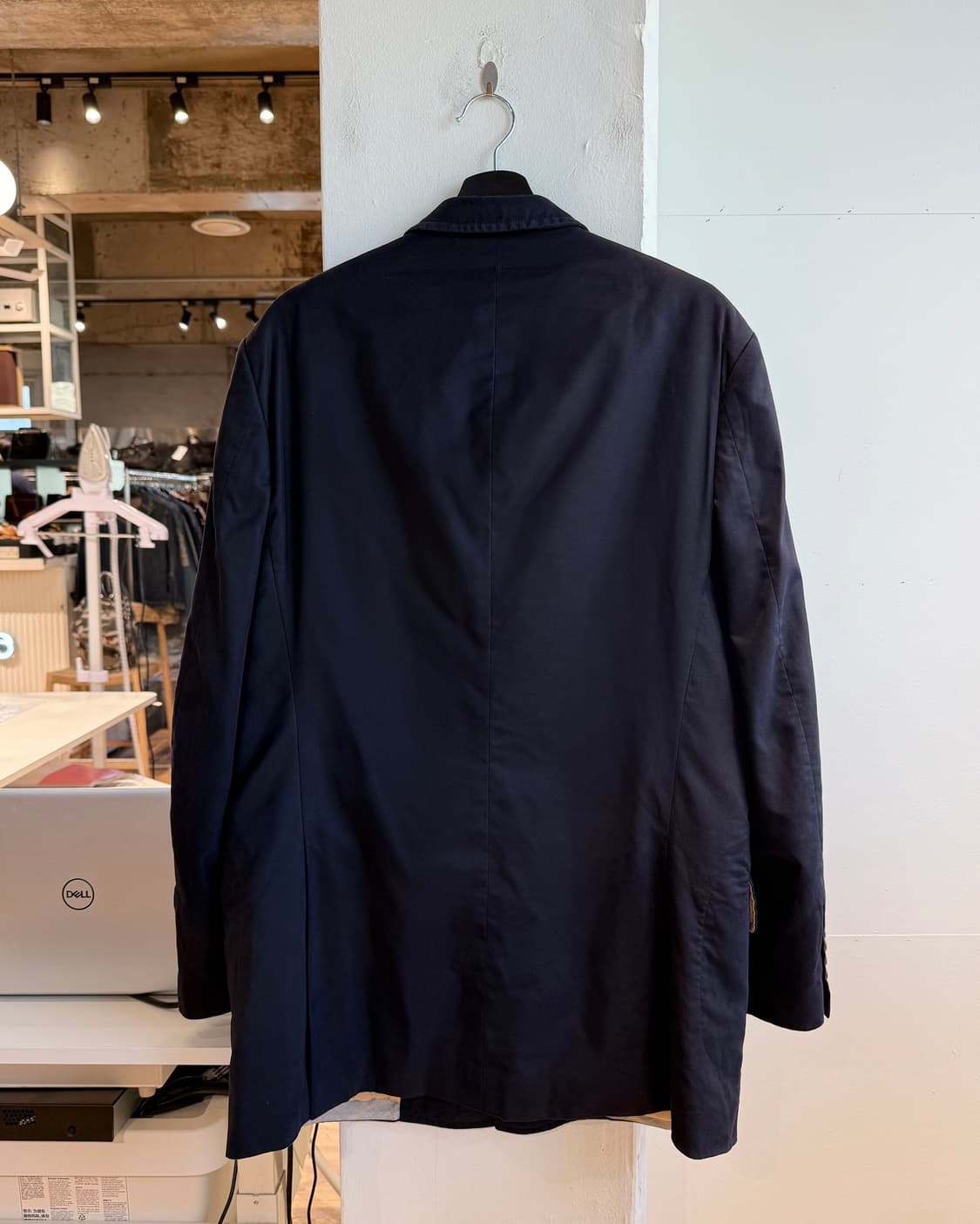 브루치노 쿠치넬리 네이비 폴리에스터 카라넥 자켓 상품이미지7