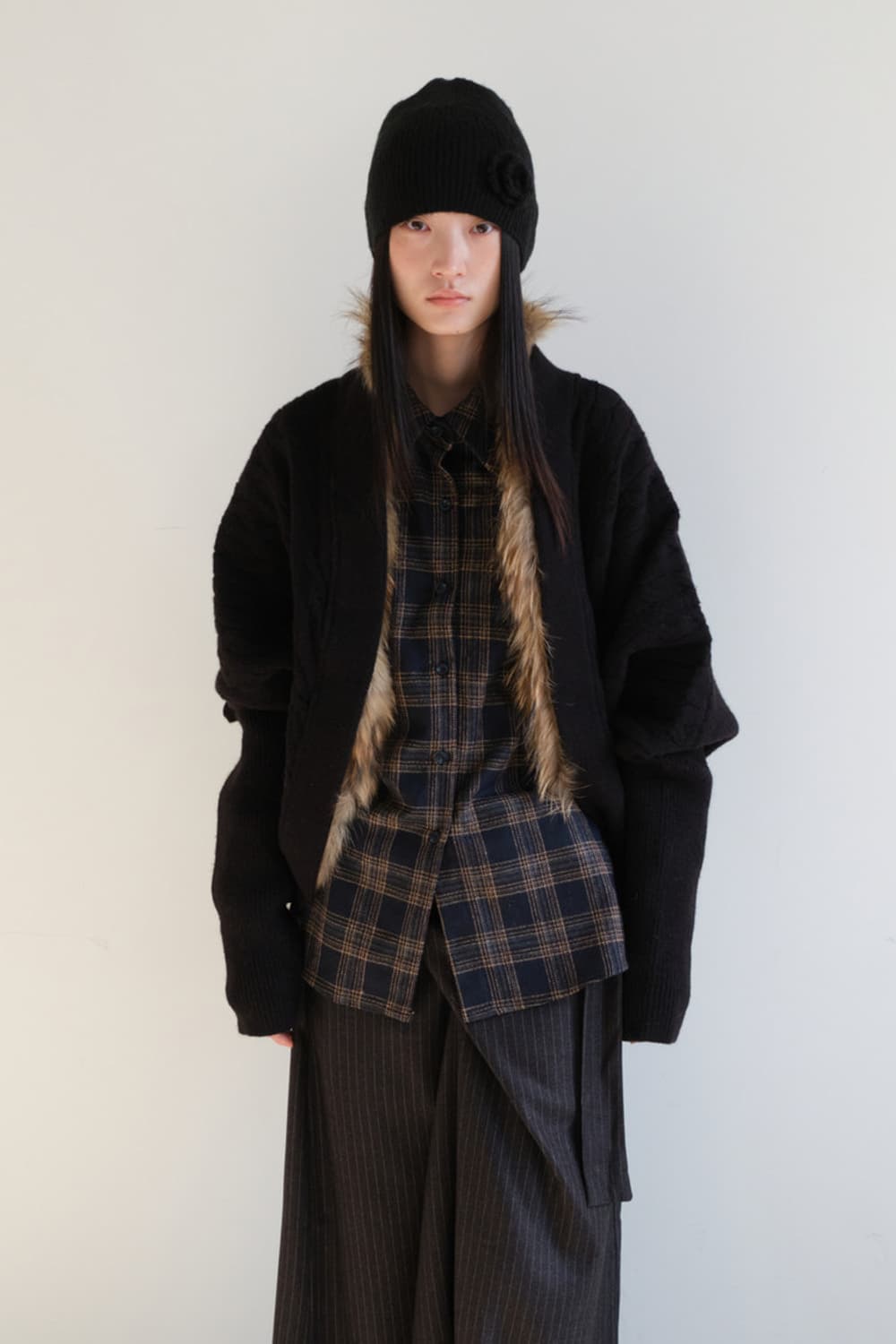 Wool Raccoon Cardigan 상품이미지3