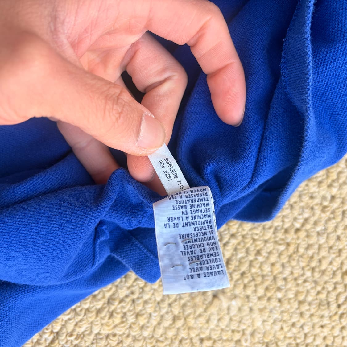 폴로 랄프로렌 USA성조기 화이트 빅포니 PK카라 반팔 티셔츠 상품이미지4