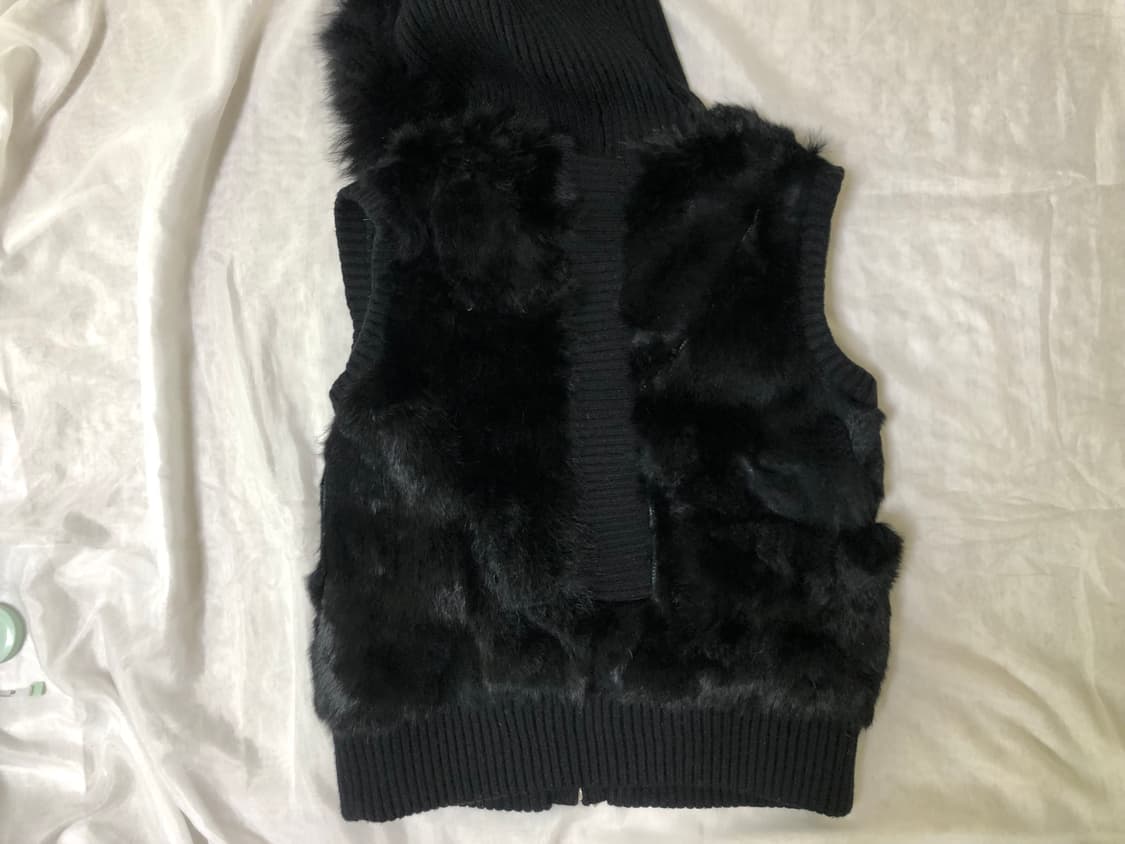 리얼퍼 조끼 와투케 펑크 핀터깔 리얼퍼 래빗퍼 폭스퍼 상품이미지7