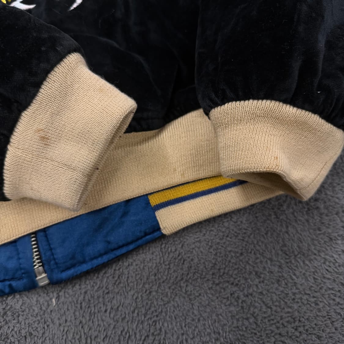 Jpn 일본 빈티지 리버시블 벨벳 자수 스카잔 자켓 상품이미지6