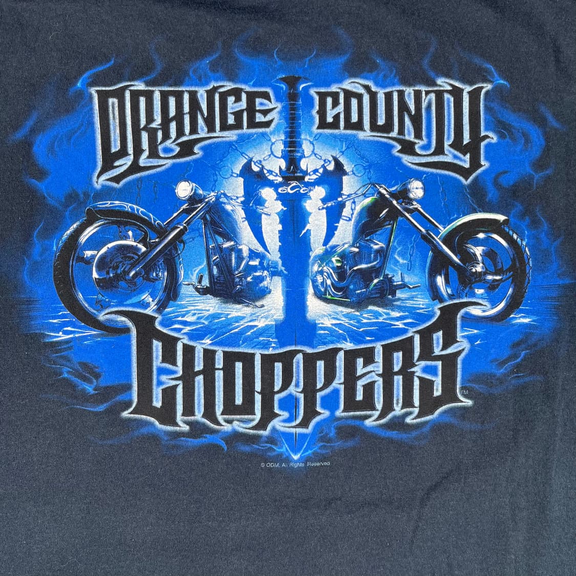 빈티지 오렌지 카운티 차퍼스 블루 플레임 소드 롱슬리브 상품이미지1