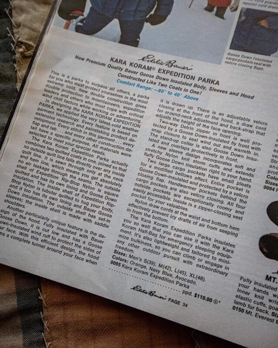 70s 에디바우어 익스페디션 파카 xl 상품이미지2