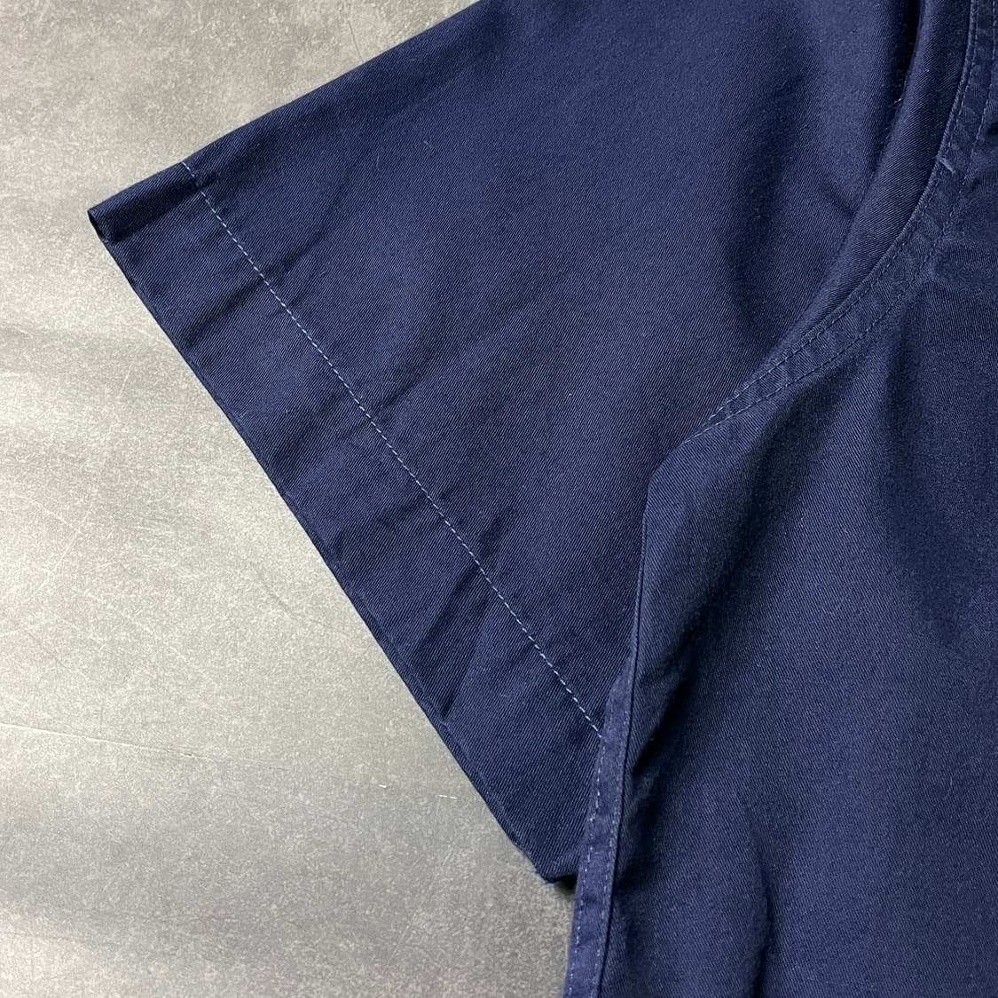 LANDMARK 빈티지 네이비 코튼 반팔 셔츠 A00770 상품이미지5