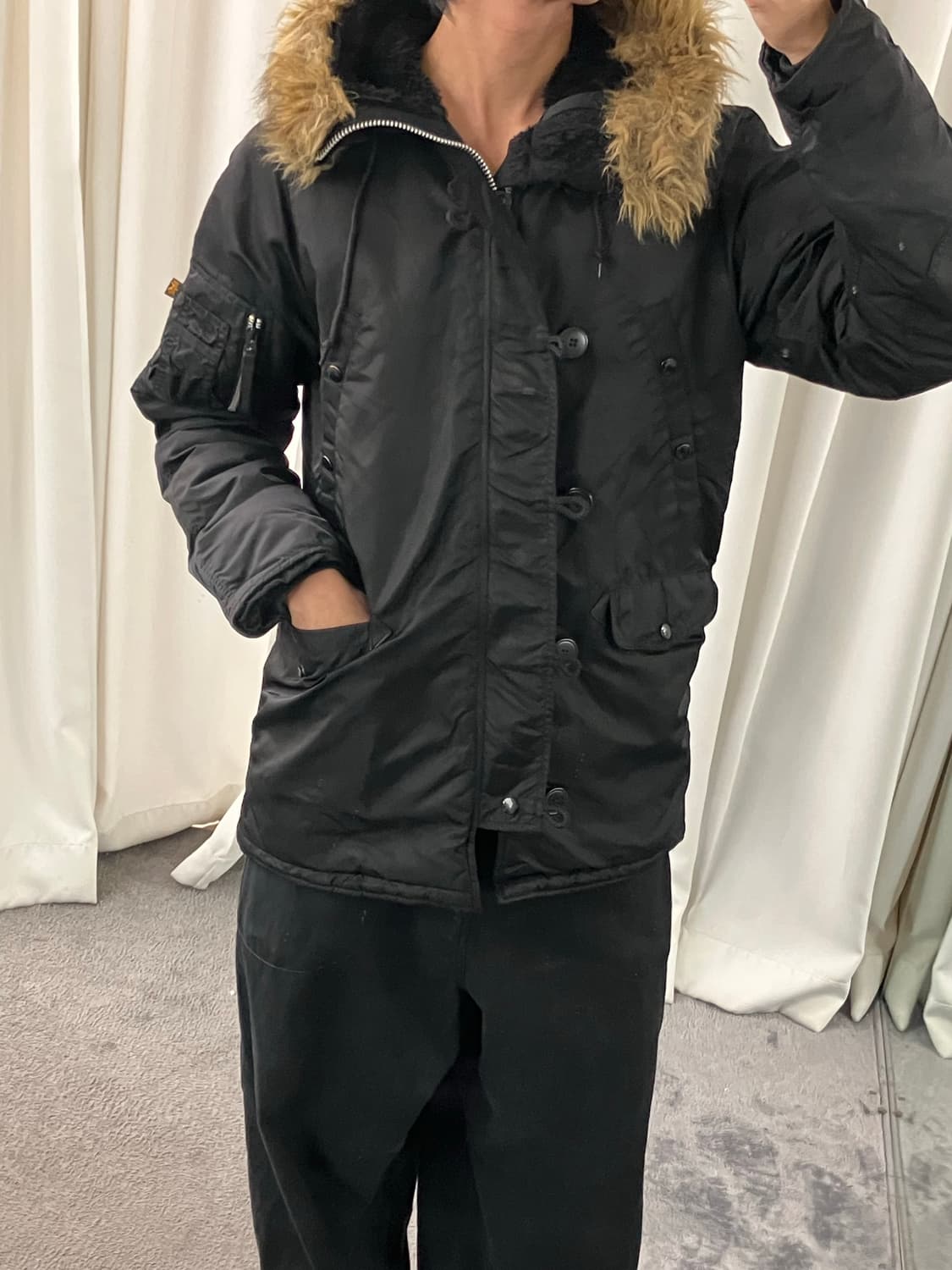 알파인더스트리 N3B 블랙 파카 L 상품이미지8