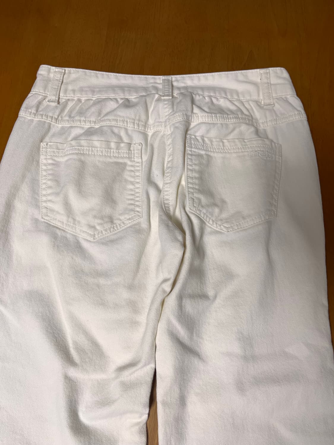 maje 마쥬 화이트 부츠컷 데님 팬츠_43 사이즈 상품이미지3