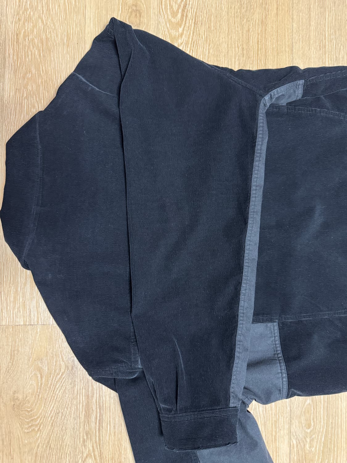 폴리테루 페이디드 트러커 자켓 코듀로이 블랙 (4) 상품이미지6