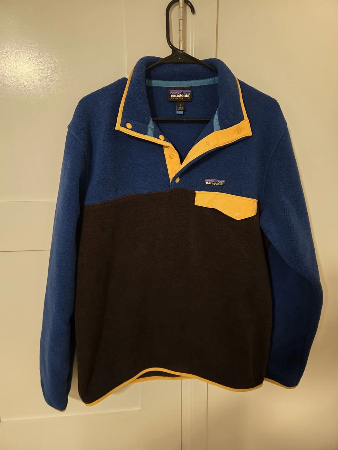 16FW 파타고니아 신칠라 스냅-T 블루/브라운 옐로우 상품이미지1