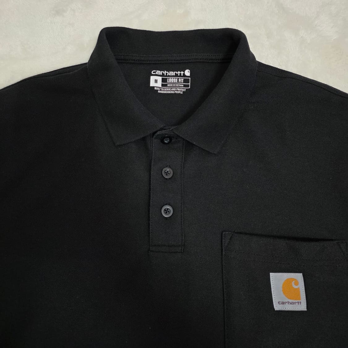 (M)칼하트 반팔 포켓 카라티 상품이미지2