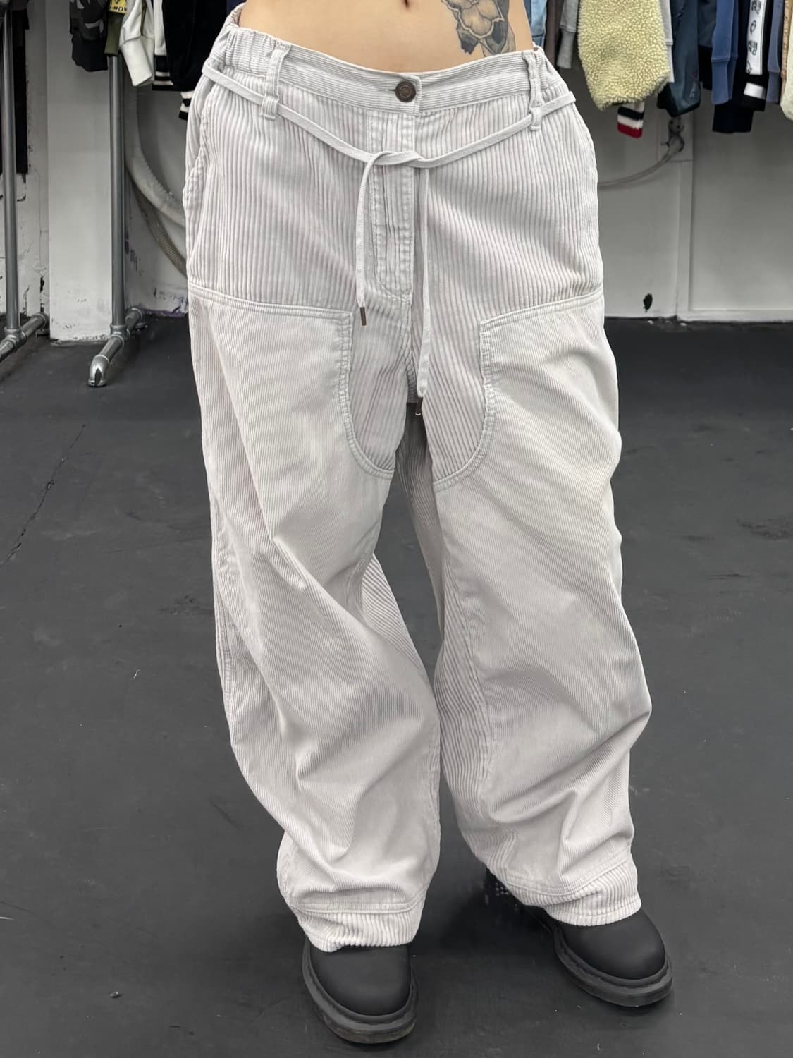 니코앤드 코듀로이 더블니 스웻팬츠 상품이미지2