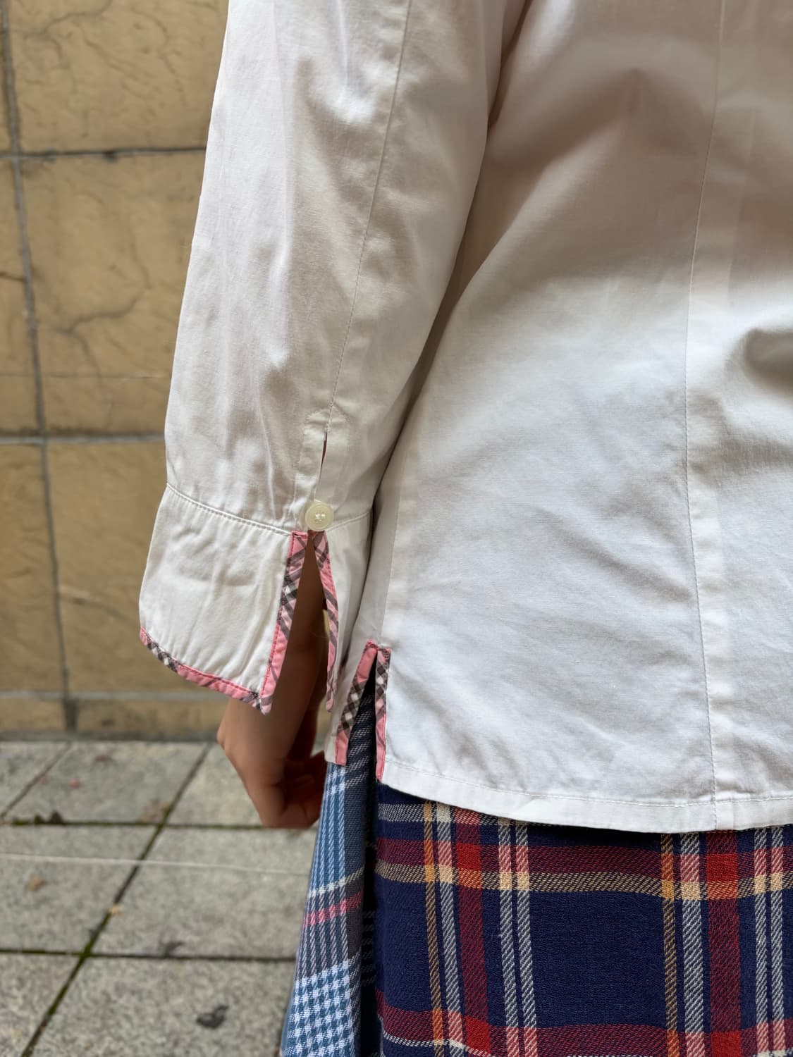 버버리 노바체크 핑크 셔츠 상품이미지4