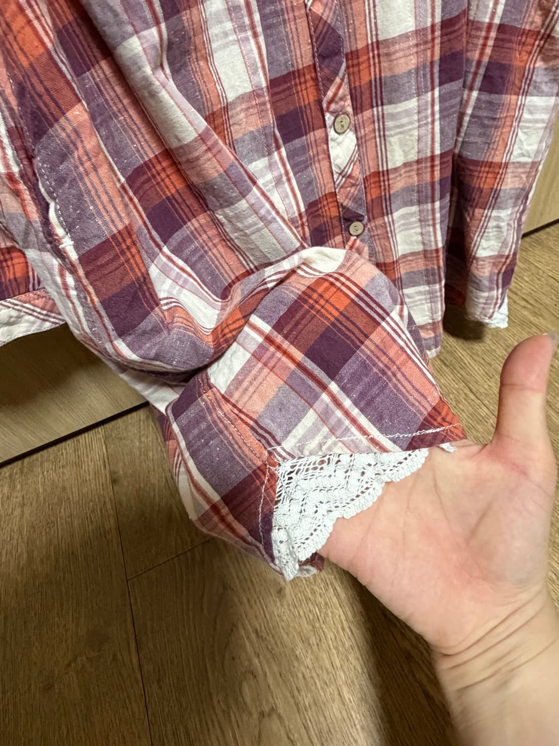 모리걸 레이어드 블라우스 셔츠 하구미 스즈코 상품이미지5