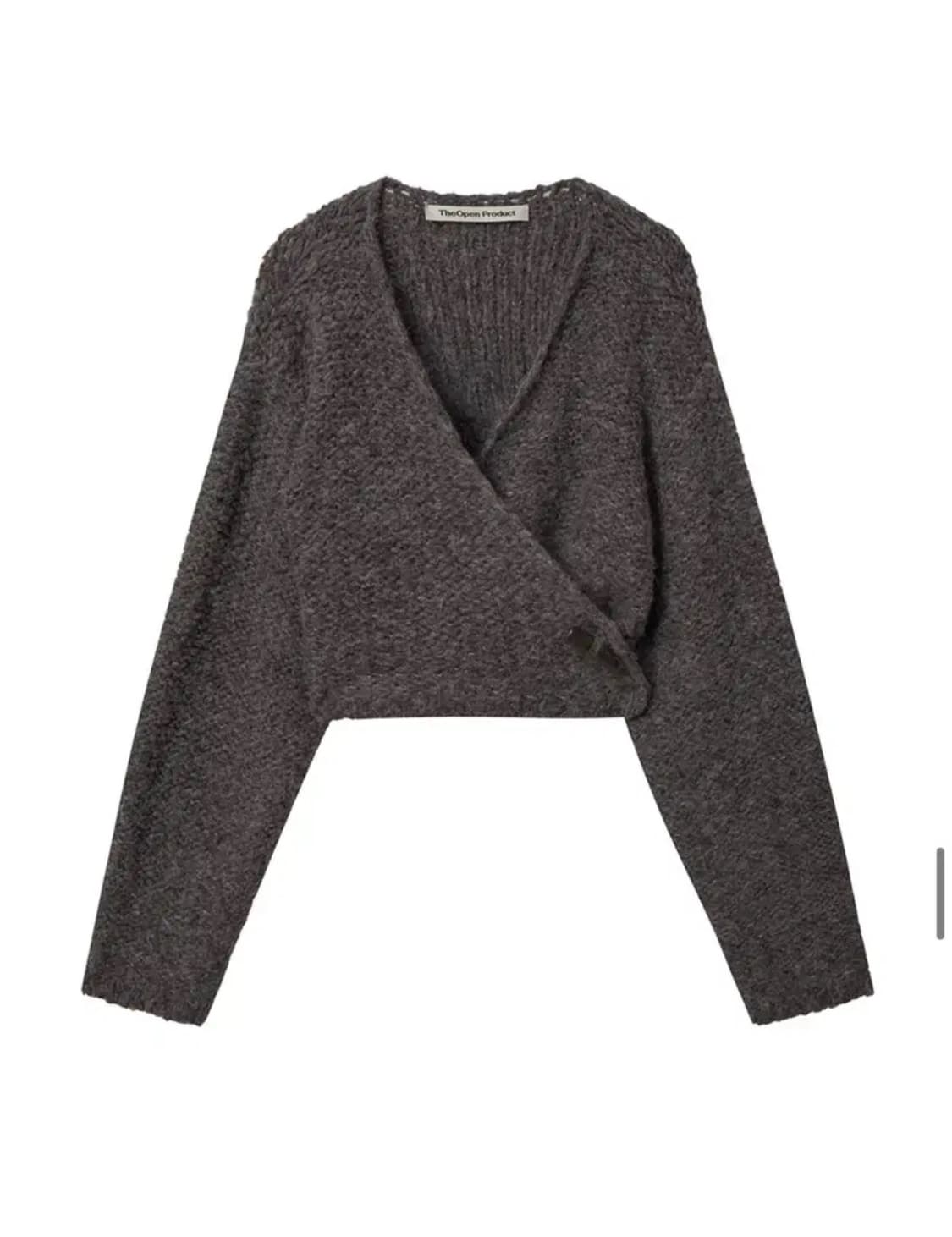 오픈와이와이 랩 가디건 차콜 새상품 상품이미지1