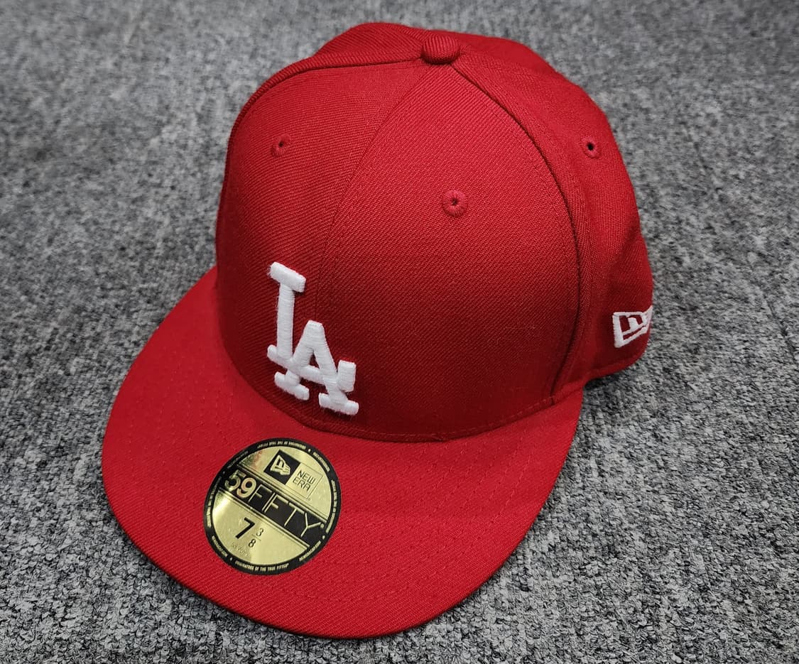 뉴에라 LA 다저스 59FIFTY 스칼렛 레드 스냅백 모자 58.7 상품이미지1