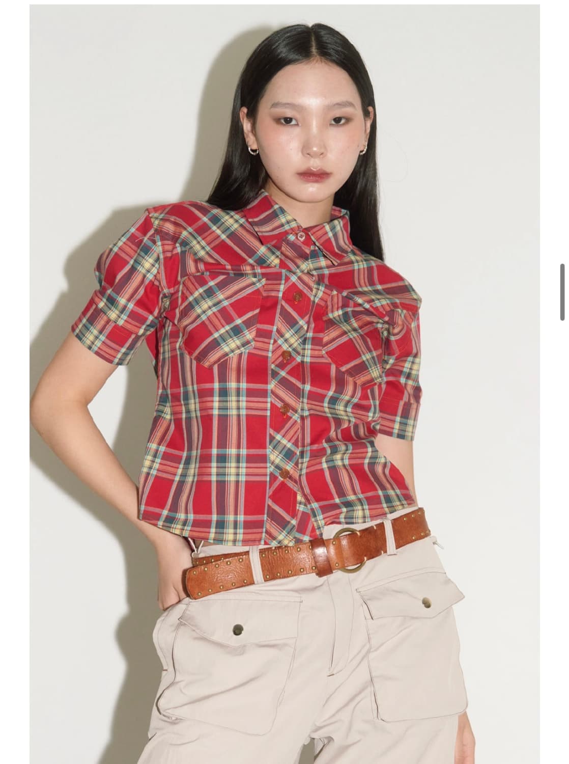 WESTERN CHECK SHORT SLEEVE SHIRT 상품이미지1