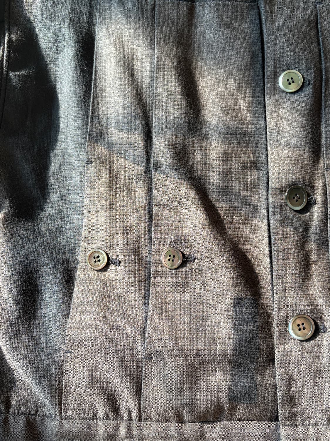 22SS 지용킴 논카라 선페이드 자켓 상품이미지5