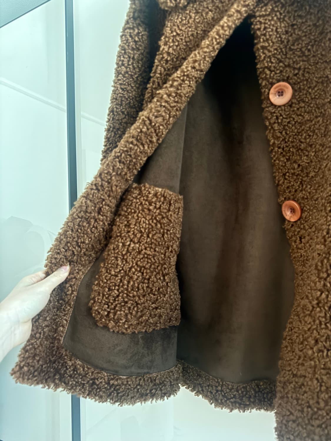 HAVELLESS 뽀글이 브라운 자켓 Free Size 상품이미지2