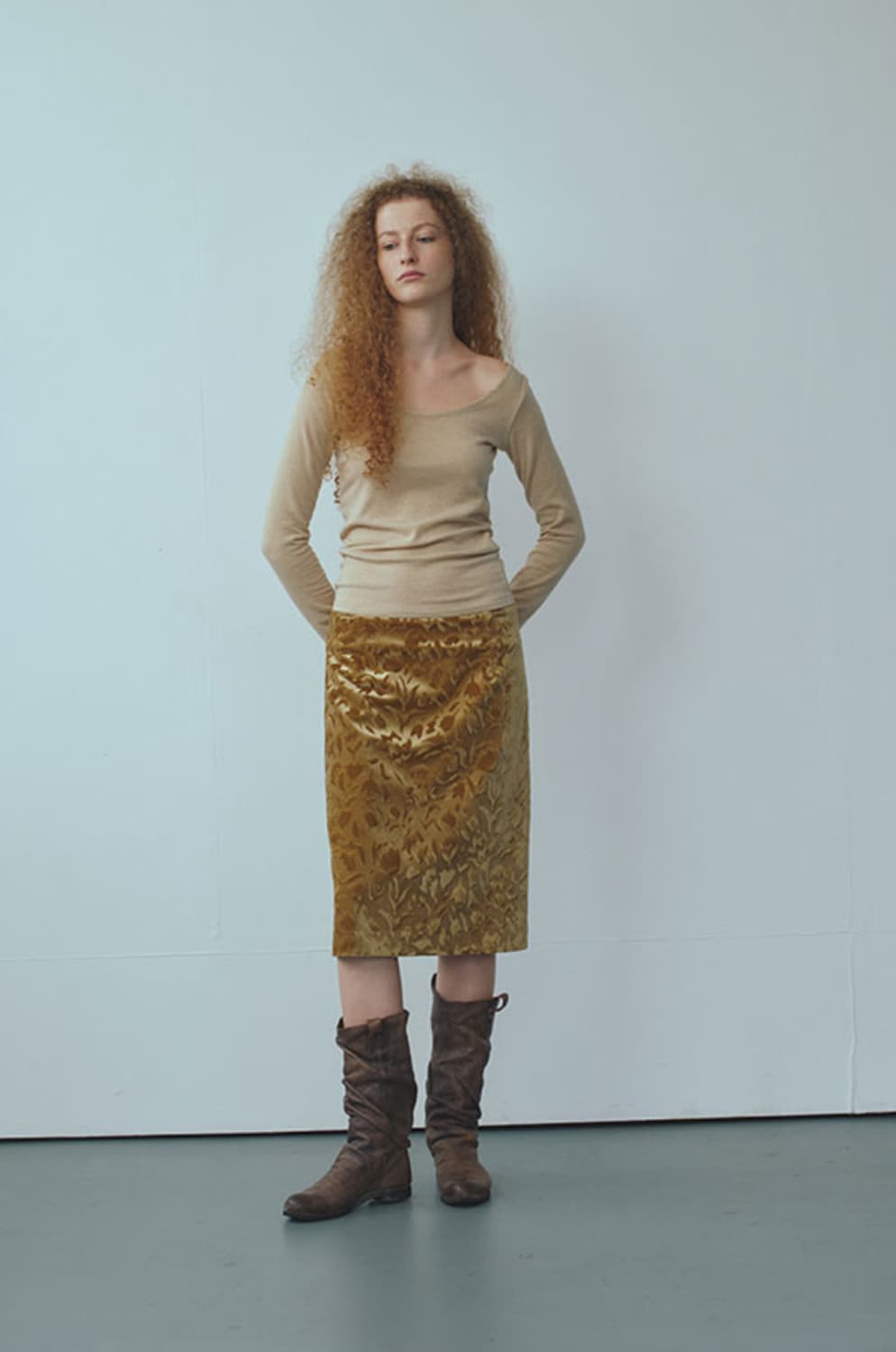 리포스 wool back scoop neck t-shirts 상품이미지2