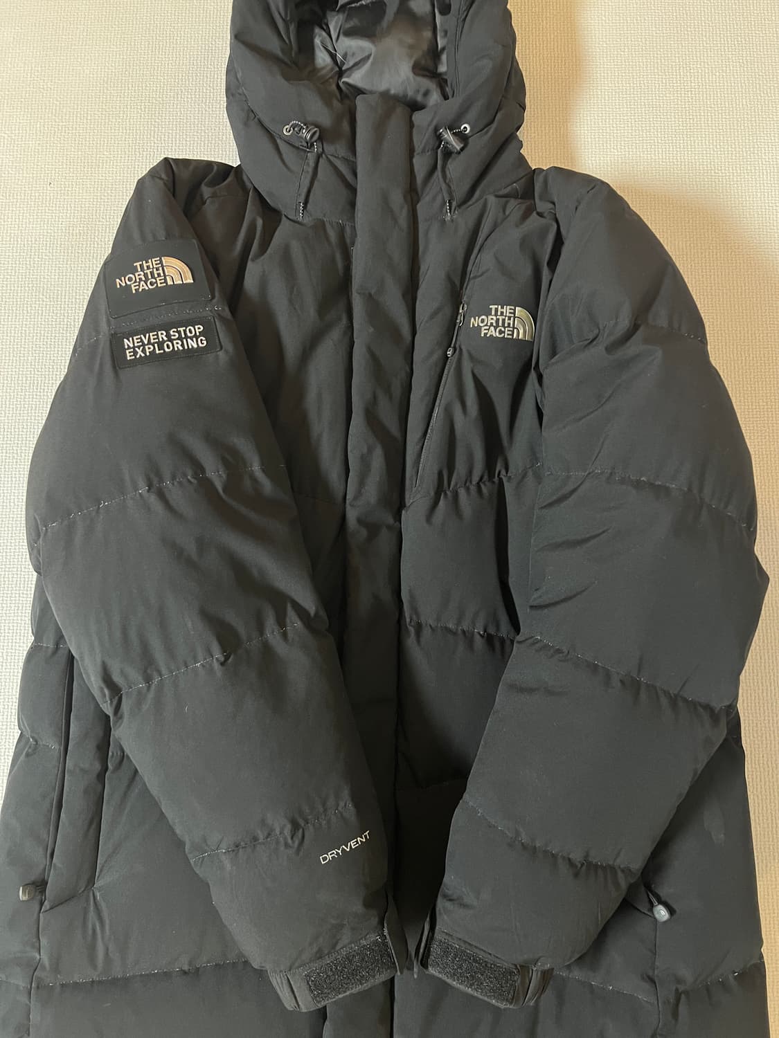 무료배송 - 노스페이스 구스다운 드라이벤트 롱패딩(블랙) L 100 상품이미지2