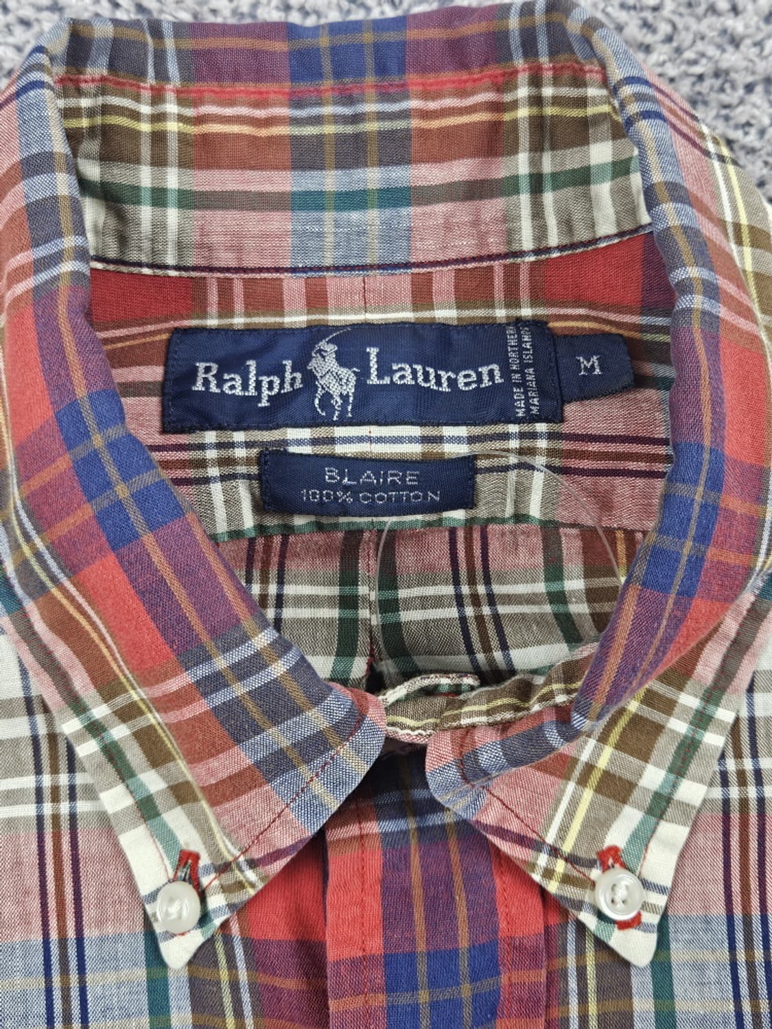 폴로랄프로렌 체크 패턴 코튼 셔츠 ( M ) / 10006 상품이미지7