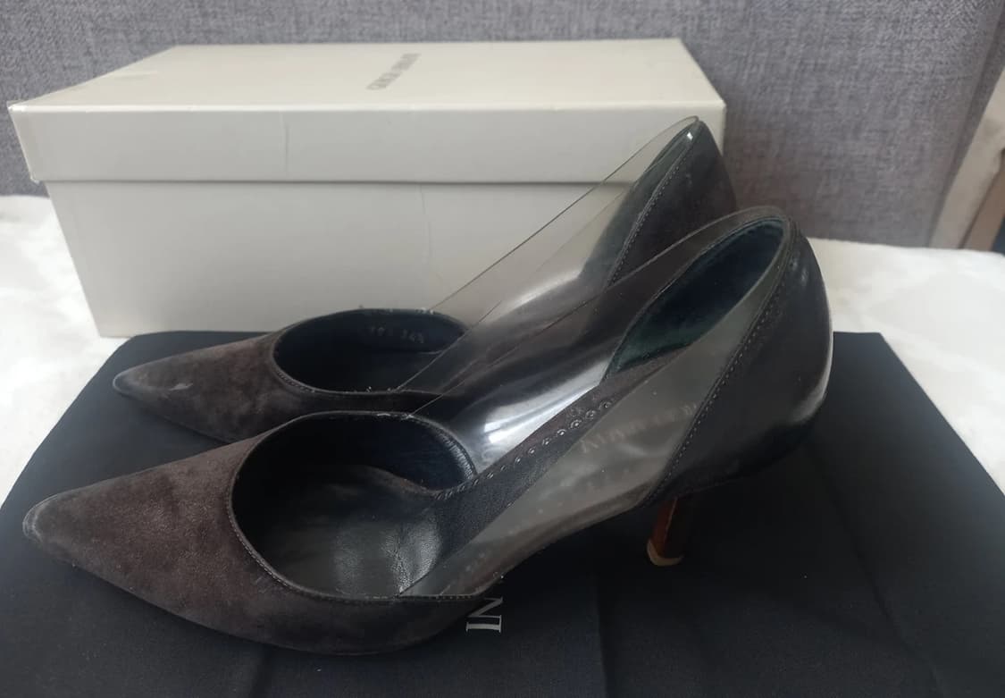 Giorgio Armani Suede  PVC Pumps  상품이미지2