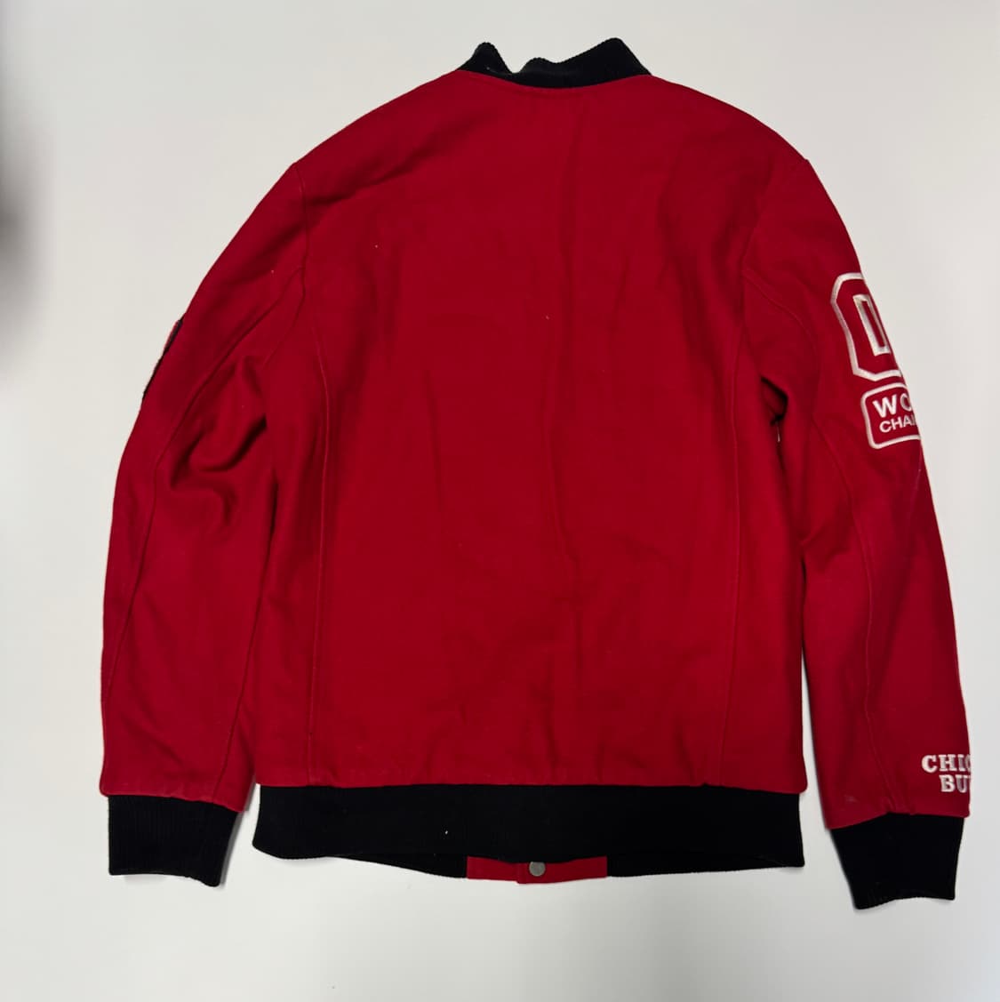 NBA 시카고 불스 스타디움 바시티 자켓 M 레드 상품이미지2