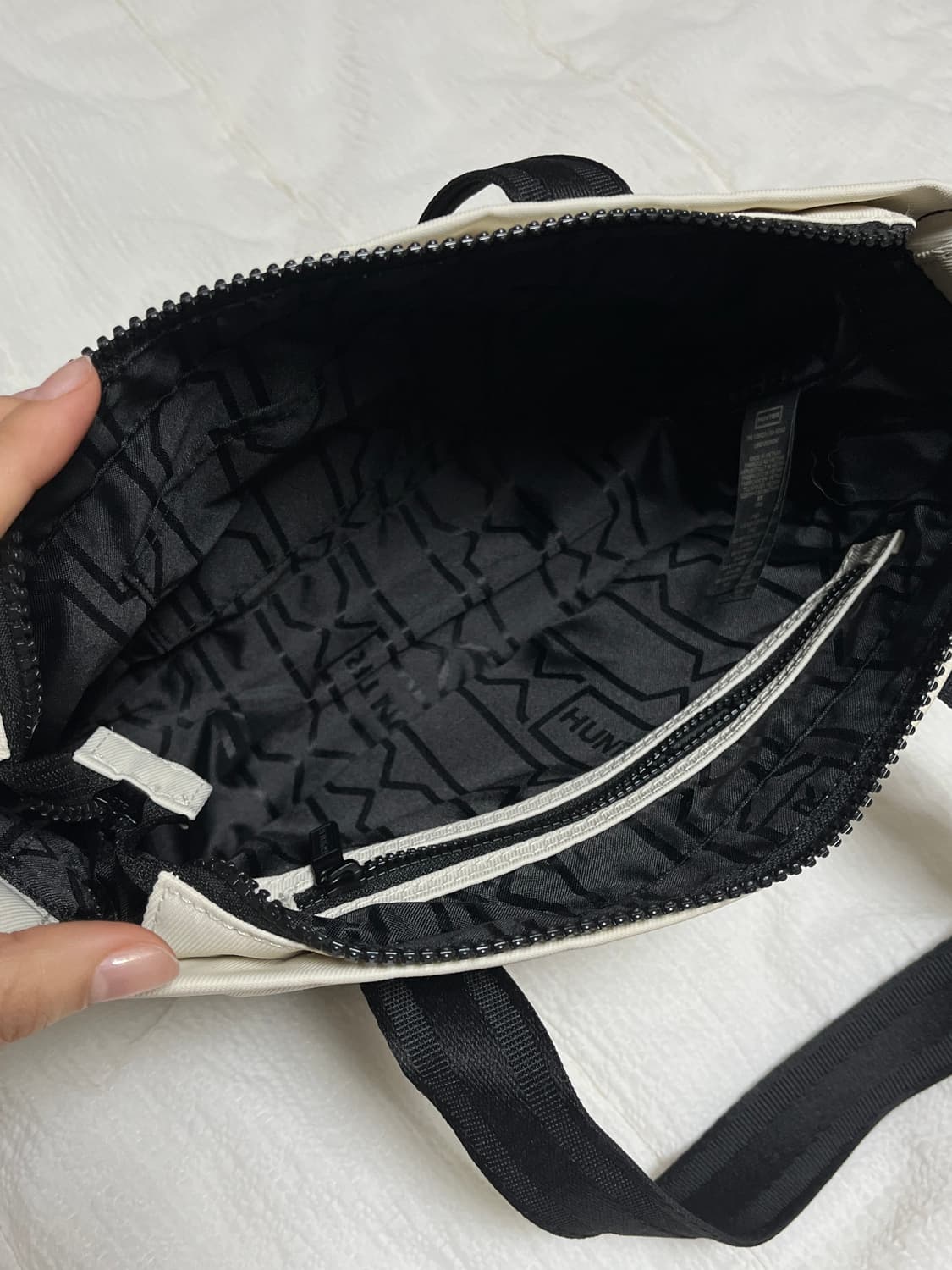 헌터 나일론 탑클립 미니 토트백_소프트샌드 상품이미지6