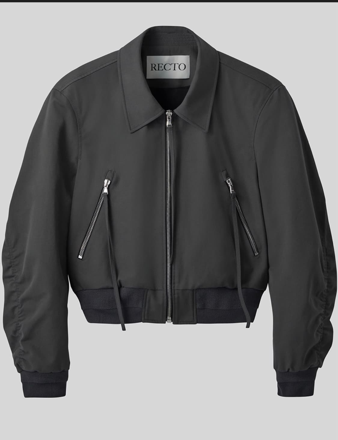 [새상품]렉토 지퍼디테일 팀 봄버 M 상품이미지1