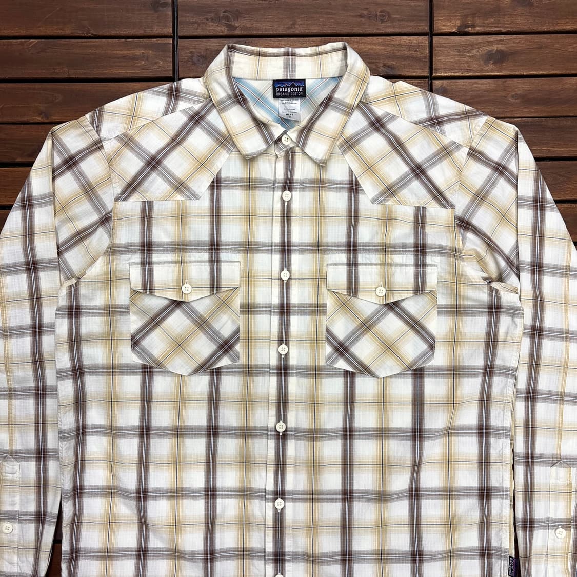 (M) 파타고니아 오가닉 아웃도어 체크 셔츠 상품이미지2