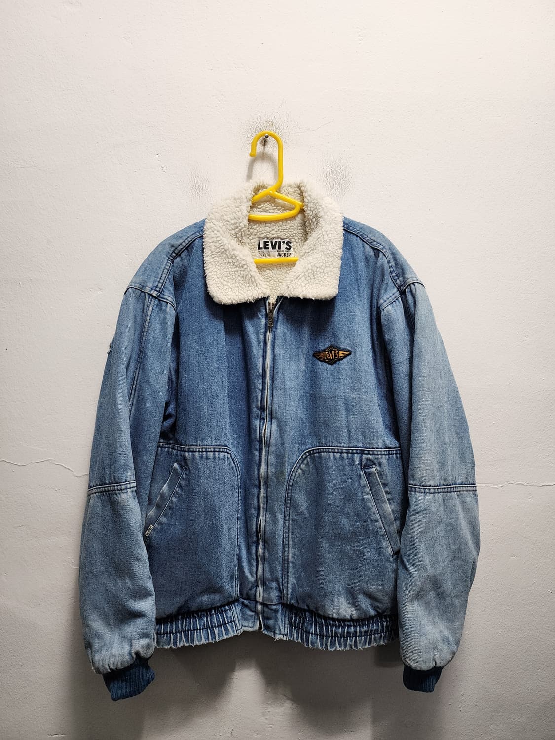 80's 리바이스 화이트탭 한주통산 쉐르파 데님 자켓 상품이미지1