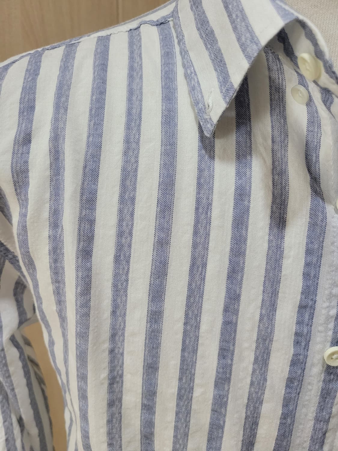 잭앤질 Jack&Jill 남자 스트라이프 셔츠 100 스카이블루 상품이미지3