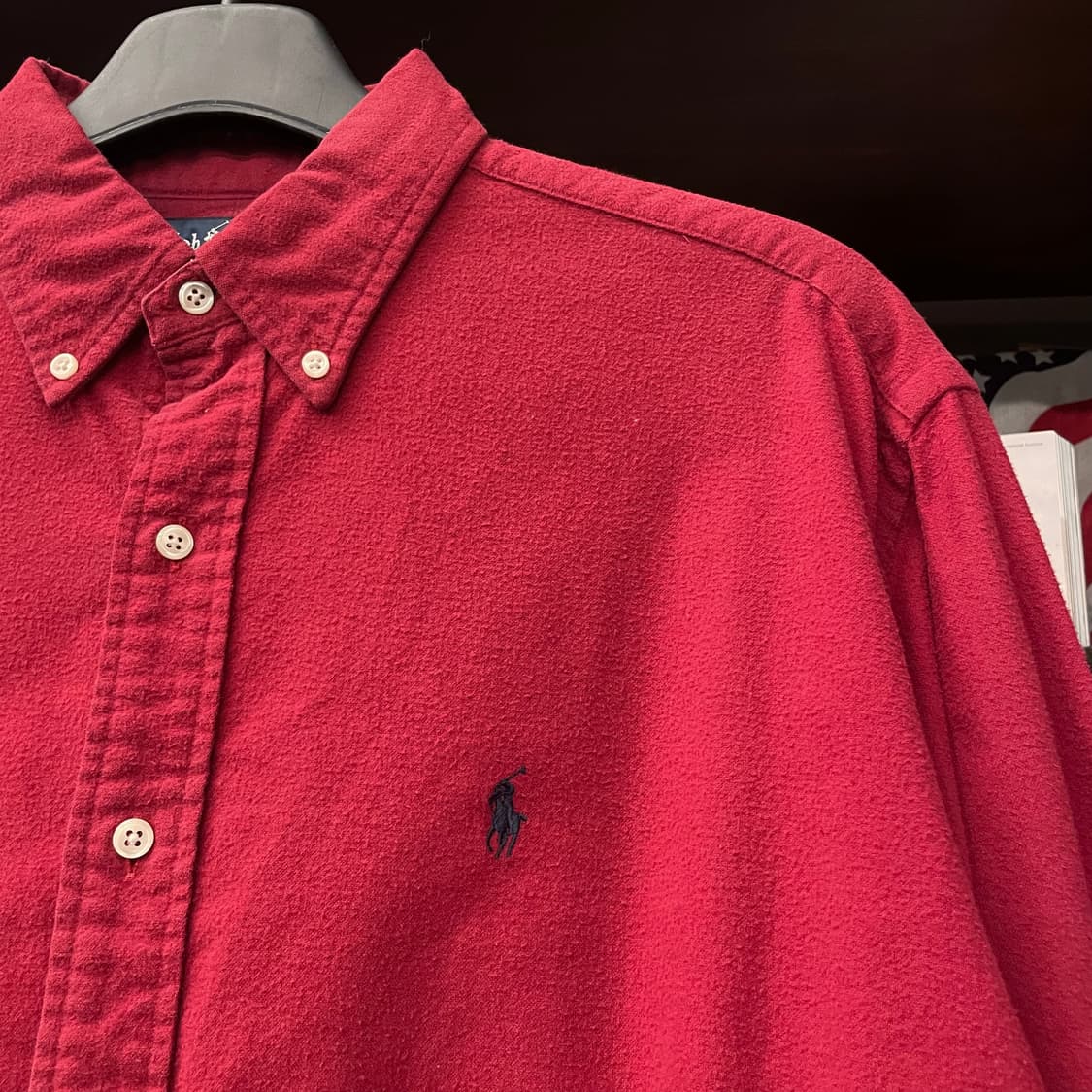 90s 폴로 랄프로렌 블레어 핏 플란넬 셔츠 N411 상품이미지5