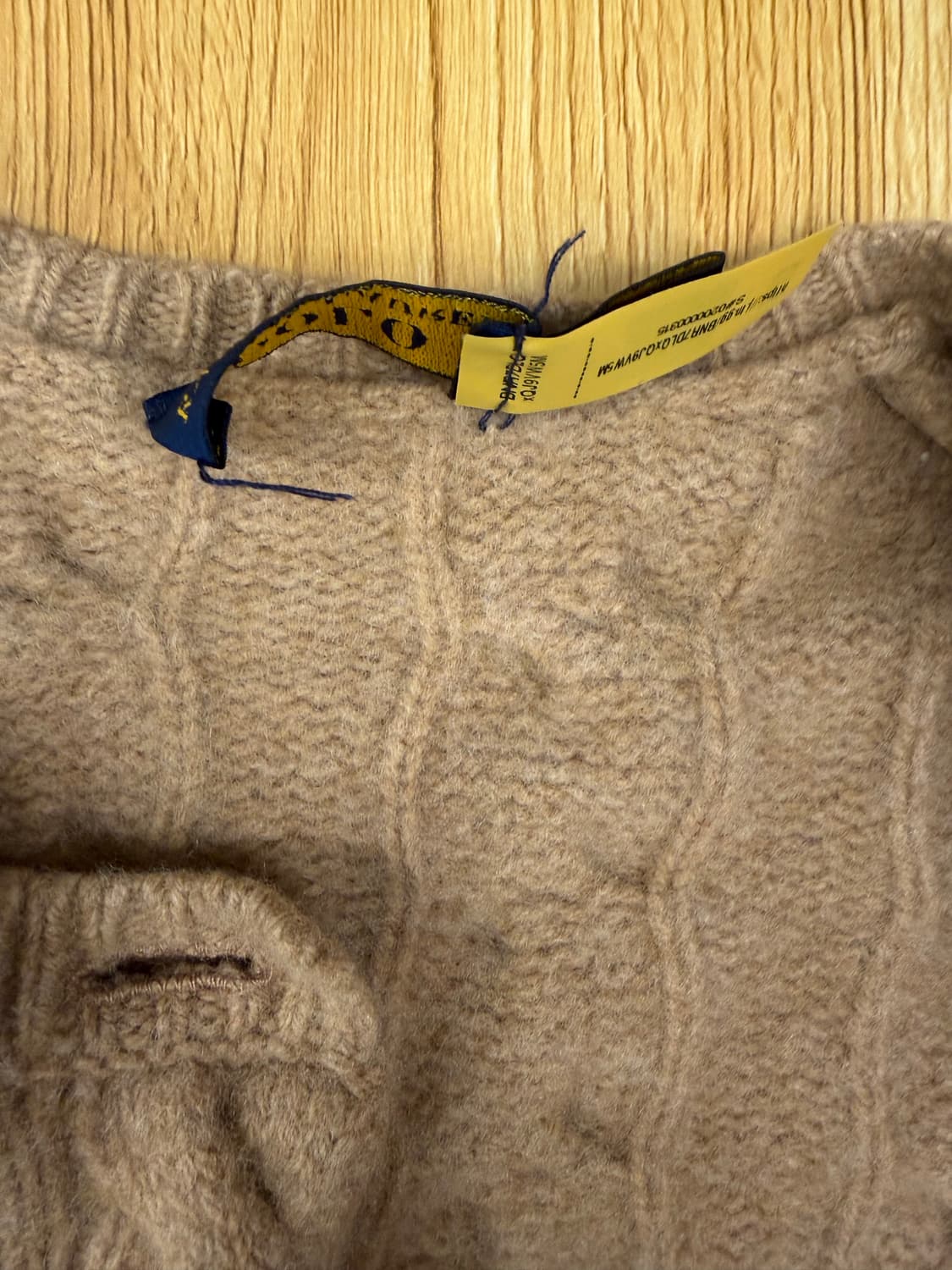 [xs]여성 폴로 랄프로렌 케이블 니트 가디건 베이지 상품이미지8