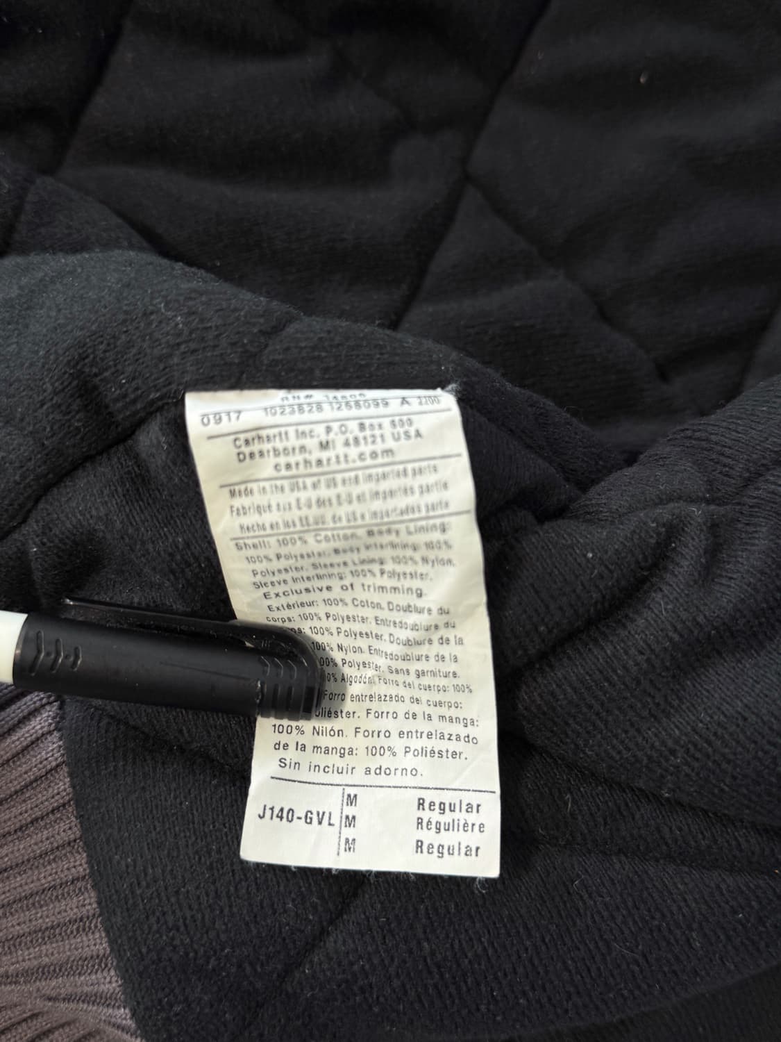 칼하트 usa 90's 오버핏 j140 스톤그레이 액티브 후드 자켓 상품이미지8