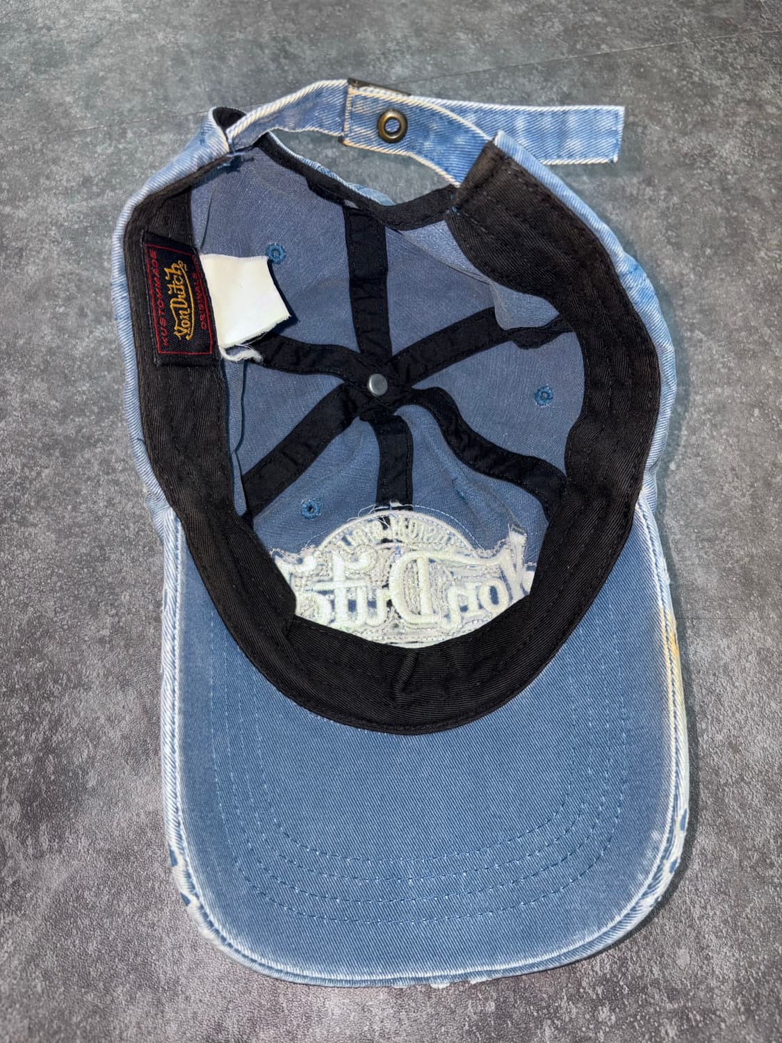 Vondutch 본더치 빈티지 데님 워싱 볼캡 상품이미지4
