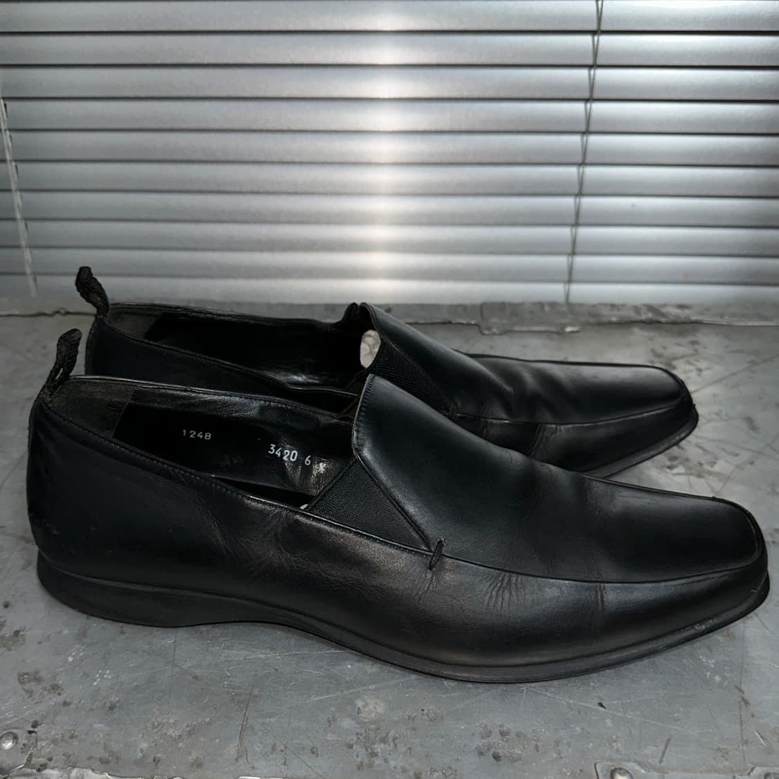 00s 빈티지 프라다 스포츠 스퀘어 토 로퍼 상품이미지6