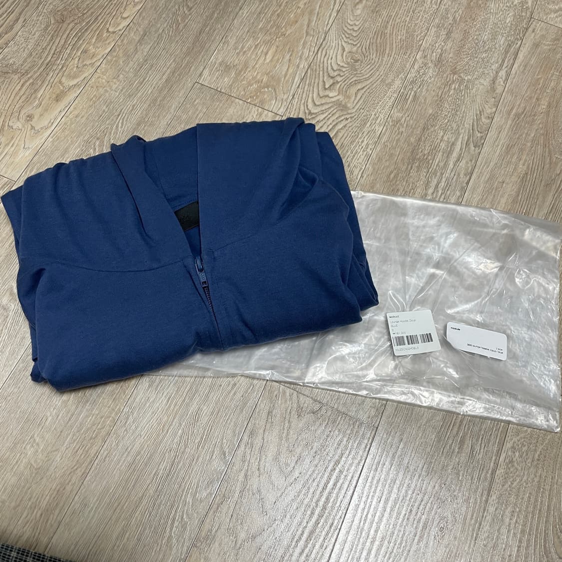 머듈 라운지 후드집업 블루 3  상품이미지2