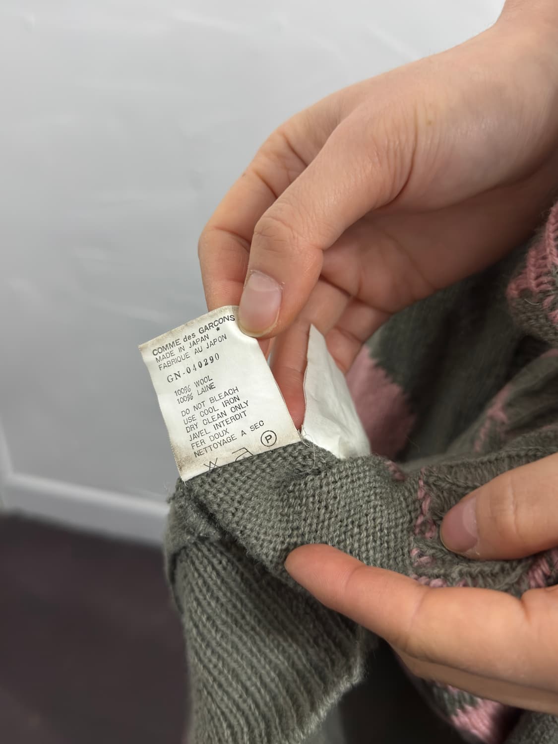 comme des carsons knit top 상품이미지8