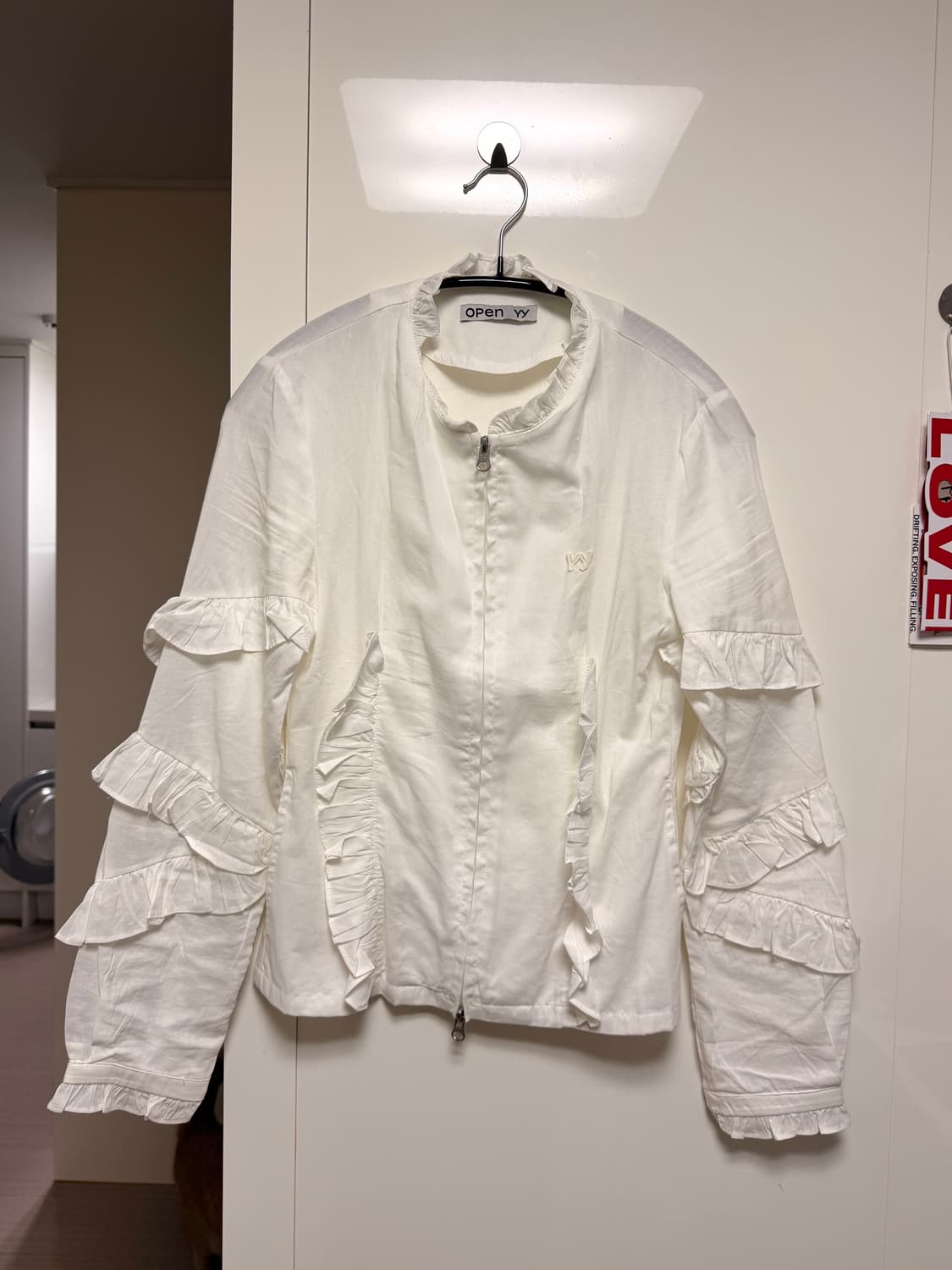 오픈와이와이 프릴 슬리브 투웨이 집업 상품이미지1