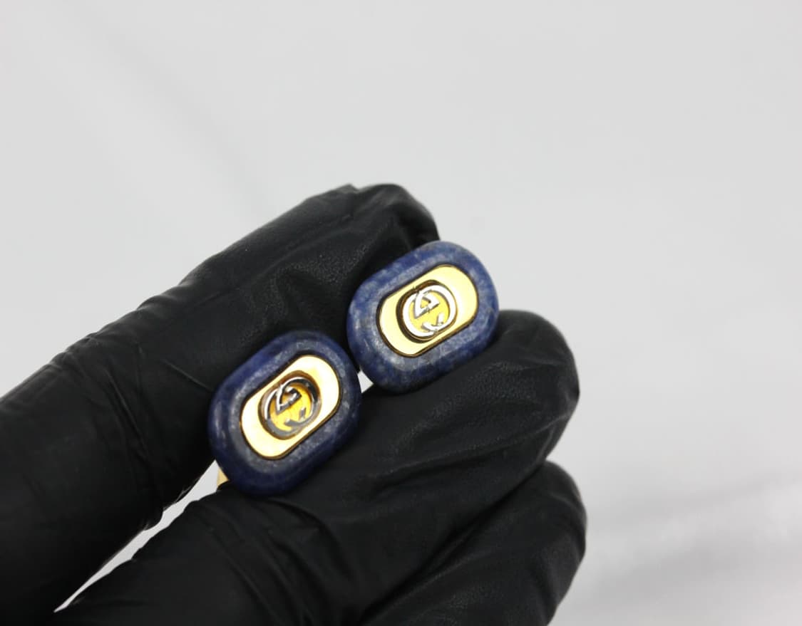 구찌 A등급 한정판 라피스 천연 원석 남자 명품 커프스 상품이미지7