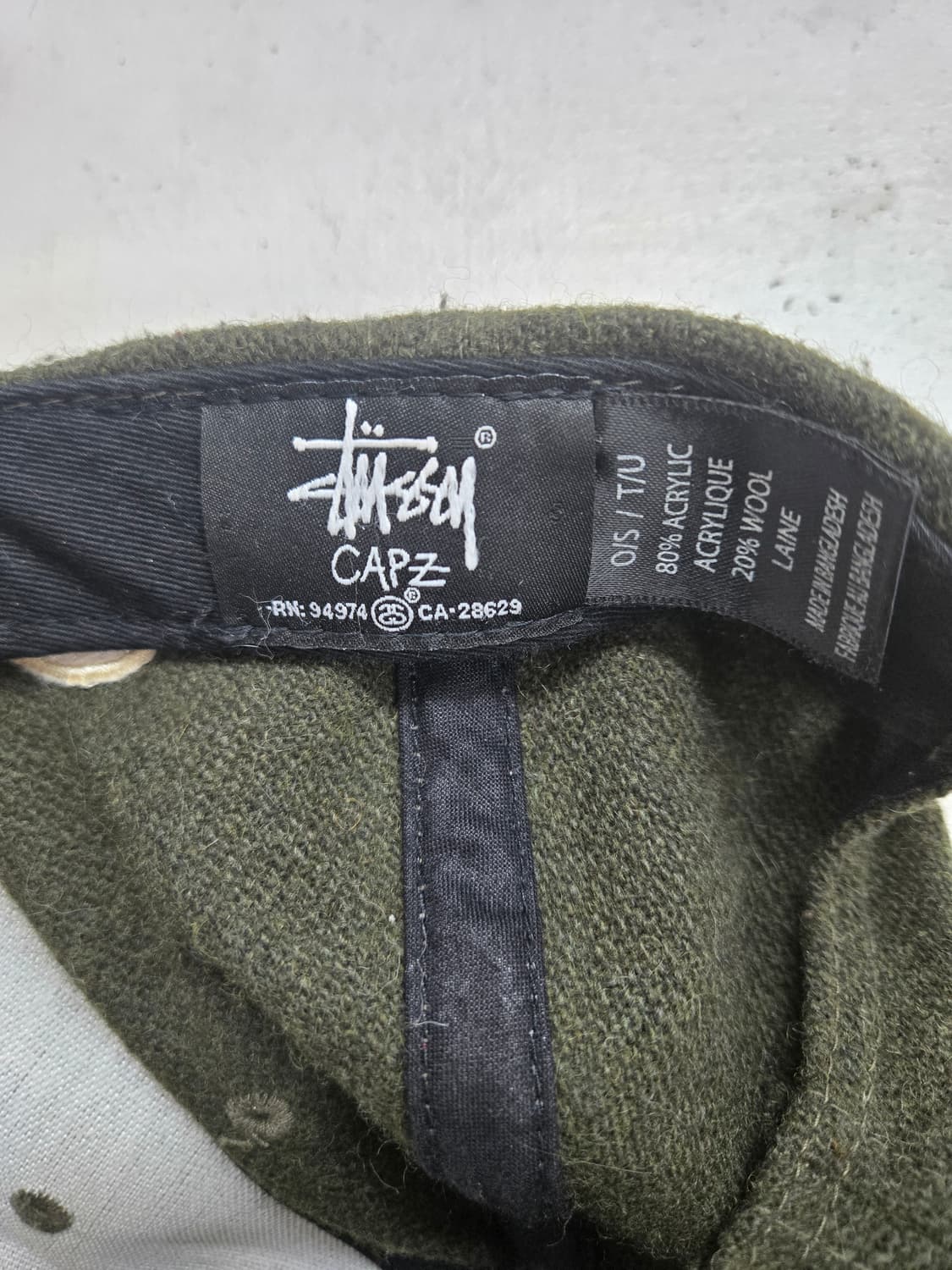 스투시 올리브 볼캡 모자 상품이미지6