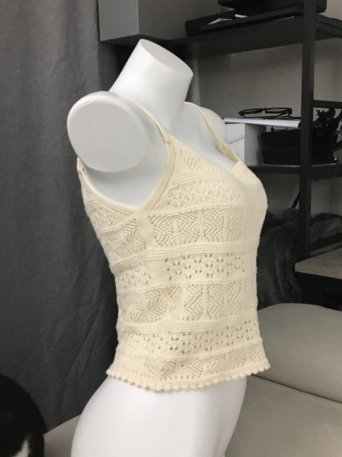 ༒ Ivory Beach Knit Sleeveless 상품이미지2