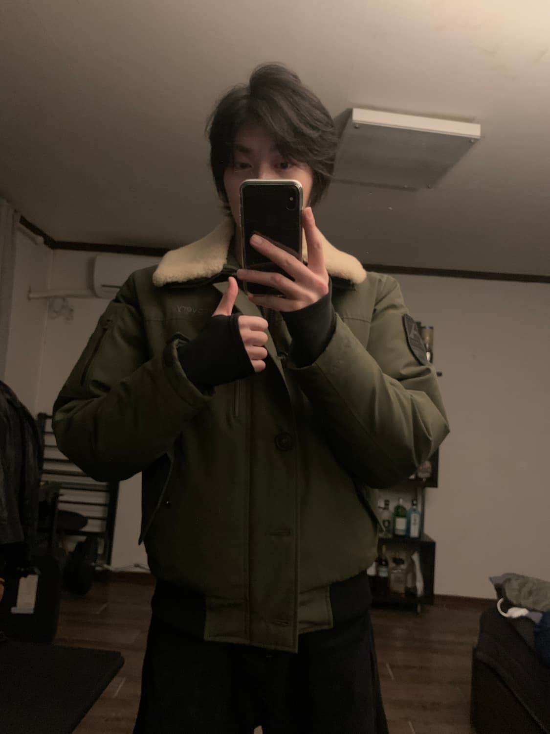 [도깨비 이동욱 착용] 디스커버리 밀리터리 항공 점퍼 B-15 자켓 패딩 상품이미지6