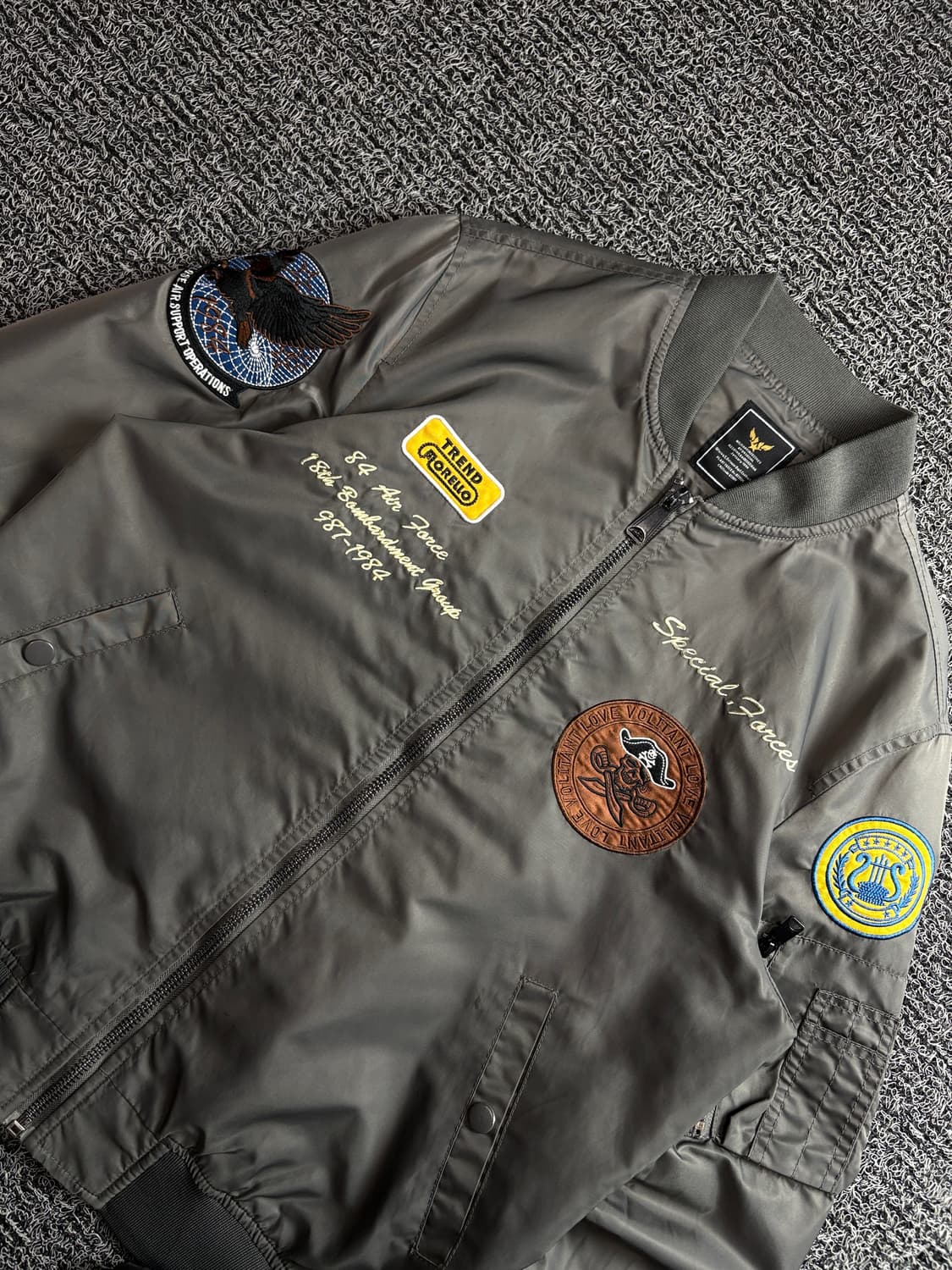 Unsocial 밀리터리 MA-1 빅자수 플라이트 점퍼 3782 상품이미지3